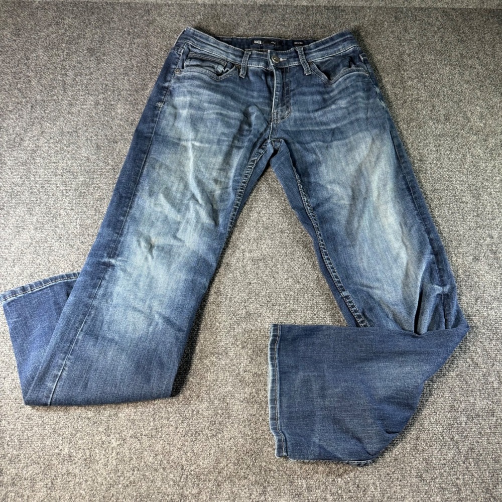 BKE Jake Men 30x32 Bootcut Jeans Medium Wash Stretch Coolmax Denim